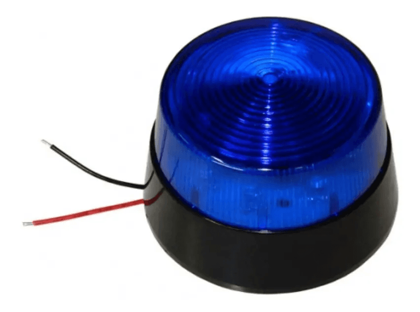 Baliza estroboscópica azul de alto destello